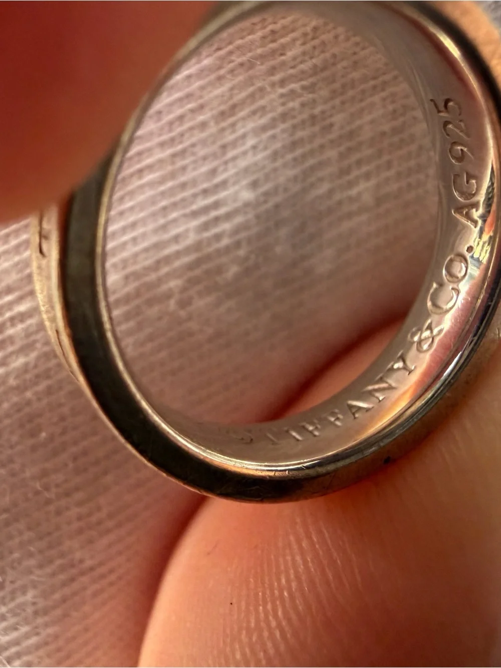 Tiffany & Co. 1837 Sterling Silver 925 Band Ring Authentic sz 4.5
